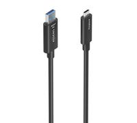 Cable USB AISENS A157-0927 40m USB-A a USB-C 10Gbps Activo Fibra óptica Negro