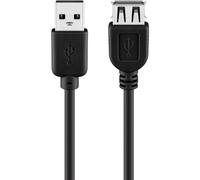 Cable USB alargador Goobay 93599 1,8 m USB 2.0 Macho-Hembra Negro