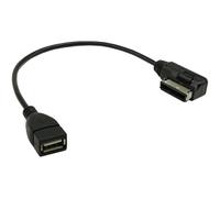 Cable USB AMI, Cable USB AMI, Cable adaptador hembra AMI MMI MDI AUX a USB 2.0 para Audi VW A3 A4L A5 S5 A6L A8