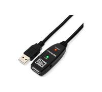 Cable USB - AXAGON - ADR-205 - 5 m - USB 2.0 - Conector USB A - Negro