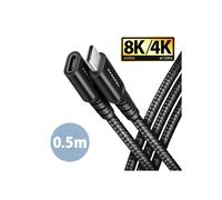 Cable USB - AXAGON - BUCM32-CF05AB - Extensión - 20 Gbps - Negro