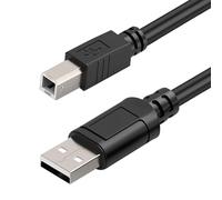 Cable USB B MIDI para Instrumentos 1.8M, Cable Usb A a Usb B, Cable Impresora Usb 2.0 Tipo A a Tipo B, Compatible para Canon, Brother, Escáner, Controlador Midi, Grabación Interfaz de Audio