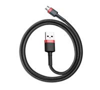 Cable USB Baseus Cafule 2 m USB A a Micro-USB A Negro Rojo Plug and Play