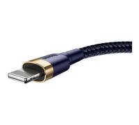 Cable USB Baseus Cafule a Lightning 2 m Azul y Oro