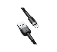 Baseus Cafule Cable - USB to Lightning Cable, 1.5 A, 2 m (Grey/Black)