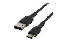 Belkin BoostCharge cable USB C, (cable USB-C a USB-A, cable USB Tipo C para iPhone 16, iPhone 15, Samsung Galaxy S24, S23, Pixel, iPad Pro, MacBook, Nintendo Switch y otros), 1 m, negro