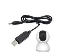 Cable USB Boost - Adaptador de 12 V, convertidor de entrada, cable CC 5 V, accesorios de alimentación para ventiladores, altavoces inalámbricos, routers y dispositivos electrónicos - Cable Boost para