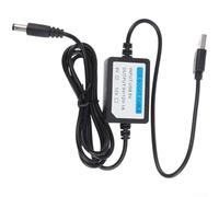 Cable USB Boost de 5 V a 9 V 12 V Convertidor de energía para módem enrutador, banco de energía, salida estable de 1 A, PVC negro 1. cable flexible portátil ligero amplia compatibilidad (5 V a 9 V)