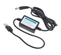 Cable USB Boost de 5 V a 9 V 12 V Convertidor de energía para módem enrutador, banco de energía, salida estable de 1 A, PVC negro 1. cable flexible portátil ligero amplia compatibilidad (5 V a 12 V)