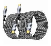 Cable USB C [10 pies, paquete de 2] transferencia de datos de alta velocidad de 20 Gbps, pantalla de monitor USB C 4K UHD, USB 3.2 Gen 2x2, cable de carga rápida de 100 W para iPhone 17/16, Sandisk