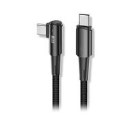 Cable USB-C 1Life 90º 100W 2m Negro