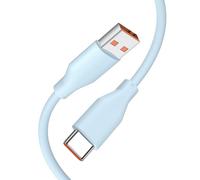 Cable USB C 1m 6A 120W Carga Turbo para XiaoMi 15 Ultra 14T 13T 12T 11T Pro Cable USB Tipo C Carga Rápida Cable Transferencia Datos para Redmi Note 14 13 12 11 10 Pro 14C Pad 7 6 POCO X7 F7 F6 X6 Azul