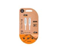 Cable usb 2.0 tipo-c tech one tech tec2204/ usb tipo-c macho - usb tipo-c macho/ 1m/ blanco