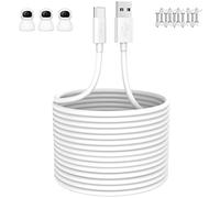 Cable USB C 8M para Xiaomi Mi Wireless Outdoor Security Camera 1080P(26FT) | Cable USB Tipo C Carga Rápida para Xiaomi Mi Camera 2K (Magnetic Mount),USB a USB C Cable de Carga para cámara de seguridad