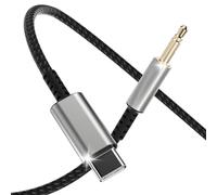 Cable USB C a Aux de 1,2 m, USB tipo C a jack, cable de audio auxiliar de 3,5 mm, compatible con iPhone 16/15 Pro Max, Galaxy S24/S23/S22 Ultra, iPad Pro, Pixel, Huawei P40
