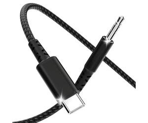 Cable USB C a Aux de 1,2 m, USB tipo C a jack, cable de audio auxiliar de 3,5 mm, compatible con iPhone 16/15 Pro Max, Galaxy S24/S23/S22 Ultra, iPad Pro, Pixel, Huawei P40