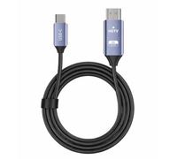 Cable USB C a HDMI 4K 2M,Cable Tipo C a HDMI de Ultra Alta Velocidad 4K UHD (Compatible con Thunderbolt 4/3) Compatible con i Phone 17 16 Pro Max/15 Pro,MacBook Pro/Air,iPad Pro/Air,Samsung Galaxy S24