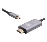 Cable USB C a HDMI 4K@60Hz 2m Thunderbolt de ultra velocidad 3/4 compatible con Dell Latitude, Inspiron, HP Spectre/Envy, Lenovo Yoga/ThinkPad, Samsung Galaxy S23/S22/S21, Note 20/10