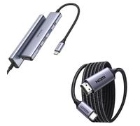 Cable USB-C a HDMI 4K60Hz 2M Revodok Hub USB-C HDMI 4K PD 100W