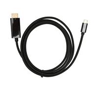 Cable USB C a HDMI, adaptador de tipo C a interfaz multimedia de alta definición, cable de video plug and play 4K@30Hz para Pro Air, XPS, oficina en casa y educación en lín