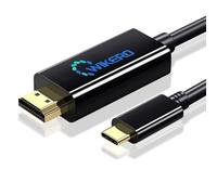 Cable USB C a HDMI de 6 pies para MacBook, cable tipo C a HDMI 4K a 30Hz, USB 3.1 a HDMI 2.0 para iPhone 15, iPad Pro/Air, Samsung Galaxy S23, ChromeBook, adaptador USB C a HDMI para monitor
