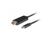 CABLE USB-C A HDMI LANBERG MACHO/MACHO 4K 60HZ 0.5M NEGRO