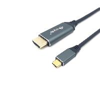 CABLE USB-C A HDMI MACHO MACHO 1M EQUIP 4K/60Hz CARCASA CONECTOR ALUMINIO REF. 133415