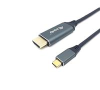 CABLE USB-C A HDMI MACHO MACHO 2M EQUIP 4K/60Hz CARCASA CONECTOR ALUMINIO REF. 133416