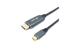 CABLE USB-C A HDMI MACHO MACHO 3M EQUIP 4K/60Hz CARCASA CONECTOR ALUMINIO REF. 133417 133417