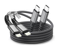 Cable USB C a Lightning 1M 2Pack, Cable iPhone USB C Carga Rapida Certificado MFi Apple Cable Cargador iPhone Ca ble Lightning USBC Nylon Cable Tipo C para Apple i Phone 14 Pro Max 13 12 11 XS XR X 8