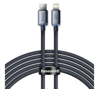 Cable USB-C a Lightning Baseus Crystal Shine 2 m Gris 20W PD