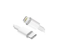 Cable USB-C a Lightning blanco de 0,2 m con carga rápida