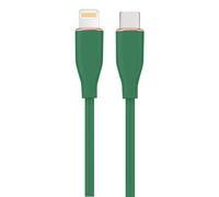 Cable USB-C a Lightning Gembird CC-USB2S-CM8PM-1.5M-G 1,5m 20W Silicona Tacto Suave Verde