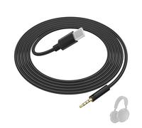 Cable USB-C a TRRS de 2,5 mm para Sennheiser Momentum 4/3/2.0, HD1, PXC 550-II, ACCENTUM Plus, trenzado de nailon Hi-Fi, 1,45 m, compatible con iPhone, Samsung, OnePlus, MacBook