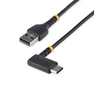 StarTech Cable de carga USB-A a USB-C R2ACR-1M-USB-CABLE 1 m acodado USB 2.0 3A fibra de aramida