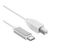 Cable USB C a USB B, 1,5 m tipo C a USB 2.0, cable midi USB B a USB C, cable de impresora para iPhone 16/15, Samsung, Huawei, MacBook, piano digital, interfaz de audio, escáner de impresora
