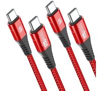 Cable USB C a USB C 100W [1M 2Pack] Cable USB tipo C 5A carga rápida Power Delivery de nailon trenzado para i Phone 16 15 Pro Max Plus,MacBook Pro/iPad Pro,Samsung S24/S23/S22/S21,Note 20/10,Hua wei