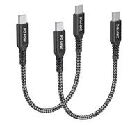 Cable USB C a USB C [2Pack 0.3M] Cable USB C 60W PD Carga Rapida Cable USB Tipo C Compatible con iPhone 17/16/15 Plus Pro MAX,Macbook Pro/Air,Galaxy S21+/S21,Google Pixel,iPad Pro 2021,Huawei P40 P30