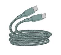 Cable USB-C a USB-C 3A Compatible con Power Delivery 60W en Algodón Trenzado 2m