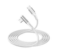 Cable USB-C a USB-C 3A PD 60W Diseño Codo a 90° en nailon trenzado de 2 m