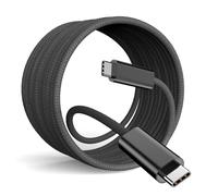 Cable USB C a USB-C, 4 m, 60 W, cable de carga USB C, cable de carga rápida trenzado, cable tipo C para iPhone 16/16Plus/16Pro/Max, MacBook Pro/Air, iPad Pro/Air/Mini, Samsung, Pixel, ordenador