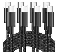 Cable USB C a USB C Carga Rápida 1M 4Pack, 60W Cable USB C Carga Rapida para iPhone 17 16 15 Pro Max/Pro/Air/iPad,Macbook,Samsung Galaxy S25,S24,S23, Cable USB Tipo C Carga Rápida Trenzado Nylon