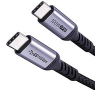 Cable USB C a USB C corto 50cm/0.5M [2 piezas], SUMPK PD 100W 3.1 Gen 2 cable de carga rápida E-Mark chip SuperSpeed 10Gbps 4K transferencia de datos de video para ThinkPad Yoga Samsung