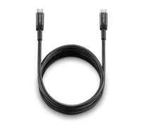 Cable USB 2.0 Tipo-C NGS KNOT/ USB Tipo-C Macho - USB Tipo-C Macho/ Hasta 65W/ 480Mbps/ 2m/ Negro