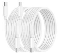 Cable USB C a USB C para iPhone 15/Max/Pro/Mini, paquete de 2 cables USB a USB de 60 W de 10 pies, cable de carga tipo para iPhone 17/iPhone16/iPhone15/Pro max/MIni/Plus/MacBook/iPad Air/Mini/Pro
