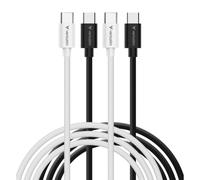 Cable USB-C a USB-C Verbatim 32391 1 m USB 2.0 60W Negro y Blanco