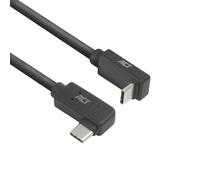 Cable USB-C ACT AC3880 2 m 10 Gbps 60 W ángulo doble negro