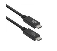 Cable usb - c act connectivity carga 240w mas datos 20 gbps 1.m certificado usb - if (AC7431)