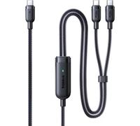 Cable USB-C Baseus Flash 4 2-en-1 140W 1.5m Negro