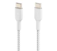 Cable USB-C Belkin CAB004BT2MWH 60W 2 m blanco trenzado